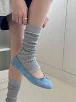 Leg Warmers Lolita Long Socks Women Harajuku Leg Warmers Knitted Warm Foot Cover Arm Warmer Ladies Spring Autumn Crochet Socks One Size šviesiai pilka spalva