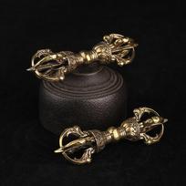 Vintage Brass Feng Shui Miniature Home Decor Buddhist Magic Pestle Figurine Bronze Decorations geltona