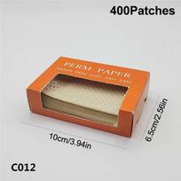 400Sheet /Box Salon Hair Perming Paper Hair Curler Salon Temperature Resistant Blanching Perm Paper Electric Hair Curls Paper C012
