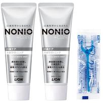 NONIO Plus Whitening Quasi-Drug Toothpaste 130g2 Floss High Concentration Fluoride (1450ppm) Bad Breath gray