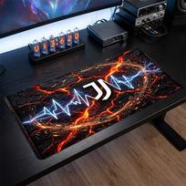Juventus FC Printed Large Mouse Pad, Non Slip Soft Rubber Gaming Desk Mat for Office Laptop Computer Decor 30cmx60cm（11.8x23.6inch）