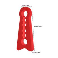 Silicone Car Door Shock Absorber Pads Damping Bumper Cushion Interior Protection for Quiet Closing, Sedan SUV Truck RV Vehicle raudona