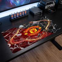 Manchester United Printed Large Mouse Pad, Non Slip Soft Rubber Gaming Desk Mat for Office Laptop Computer Decor 30cmx60cm（11.8x23.6inch）