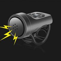 Dviračio elektrinis skambutis Dviračio USB įkrovimo signalas MTB kalnų dviračio įspėjamasis saugos žiedas Vandeniui atsparus skambutis Dviračių priedai juoda