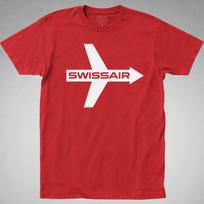 SWISSAIR Airline T-Shirt Retro vintage Airplane travel airliner Graphic Tee XXXXL