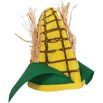 Comfortable Elastic Fit Corn Cob Costume Hat Soft Felt Quirky Cosplay Cap  Halloween Corn