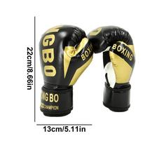 1 Pair Kids Boxing Gloves Children Punching Training Gloves Workout Fighting Exercise Mitts Wrestling Training Fitness Gloves juoda
