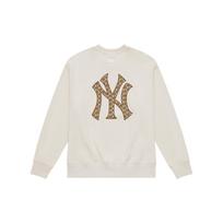 MLB MONOGRAM Crew Neck Sweatshirt Unisex Cream 3AMTM0444-50CRD XS