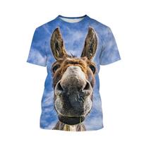 Juokingi Asilo Marškinėliai Gyvūnas 3D Spausdinimas Vyras Moteris Streetwear Laisvalaikio Trumpomis Rankovėmis Marškinėliai Per dydį Harajuku Vaikas Viršus Marškinėliai Drabužiai S gray