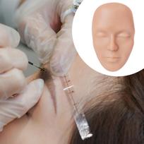 5D Makiažo Praktikos Veido Lenta Antakių Odos Akių Treniruotės Silikoninis Veido Modelis Fair Skin gray