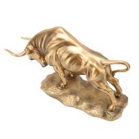 Bull Sculpture Resin Feng Shui Ox Figurine for Chinese Souvenirs Gifts Home Office Decor