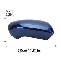 Rearview Mirror Cover Cap For Nissan Qashqai J10 2007-2014 Euro Version Dark Blue With Buckle Door Mirror Cover Car Accessories 1pc right