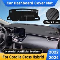 TOYOTA Corolla Cross -2024 Automobilio prietaisų skydelio dangtelis Kilimėlis Saulės skydas Pagalvėlė Dirbtinės odos Kilimas Panelės Kilimėlio Priedai Artificial leather