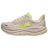 HOKA ONE ONE Bondi 9 Abrasion Resistant Breathable Support Rebound Casual Running Shoes Men's Beige Wide Fit 1162013-GYZ 44