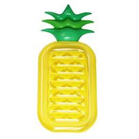 Pineapple Inflat Air Mattress Foldable Floating Water Recliner Mats Comfortable PVC  Large Size Swimming Pool Accessories