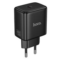 Telefono GaN įkroviklis Hoco USB C PD AVS 40W max 60W N83 juodas