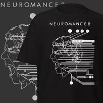 Neuromancer T-Shirt Classic Cyberpunk Sci-Fi Novel Merch XL black