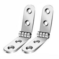 2pcs 180 Degree Foldable Hinge Flap Screw-On Hinges For Sewing Machine Cabinet Corner Hinge Furniture Boat Hardware Accessories