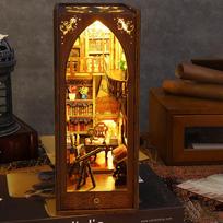 DIY 3D Books Nooks Kits With Warm Light Multifunctional Assembly Model Decor For Bookshelf China Mainland