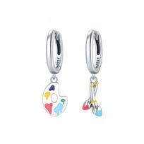 Barbie earrings [Pure Silver·Original Design] Painter's Mandarin Duck style, elegant and high-end style, ins style confession exquisite ZJYES-YS-199 sidabras