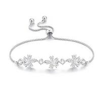 Barbie Bracelet Flash! Princess ice and snow flower, exquisite lucky with zirconium sparkling flowers, simple and versatile confession niche Ba2510025 balta