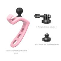 360° Adjustable Flexible Bracket for Insta360/DJI Osmo/GoPro Action Camera Accessories rožinė