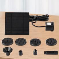 1.2W Solar Powered Fountain Water Pump 200L/h with 6 Nozzles Solar Fountain Lift 110cm for Bird Bath Ponds Garden Fish Tank China Mainland