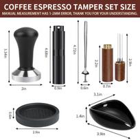 Coffee distributor set, tamper accessories, espresso machine tamper, leveling tool, espresso tamper (as the picture,51mm)