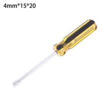 High Carbon Steel 4-14mm Hex Socket Head Handle CRV Shaft Nut Screwdriver Nut-wrench M3 M4 Screwdriver Casing Batch Hand Tools