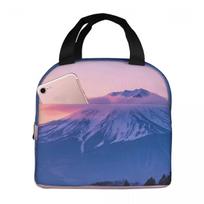 Landscape Of Mount Fuji And The Sea Insulated Lunch Bag for Office Cooler Thermal Food Box Tote Leakproof Lunch Boxes Container One Size