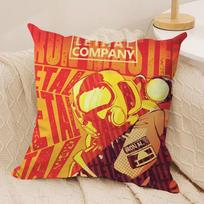Classic Game L-Lethal C-Company Cushion Cover Pillowcase Ultra Soft Skin Friendly Fabric Cloud Like Comfort & Concealed Zipper Peach skin 18*18(CM)-1Pcs