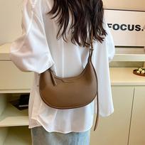Crescent Bag Women's New Versatile Shoulder Messenger Bag High-end Casual Fashion Saddle Bag juoda