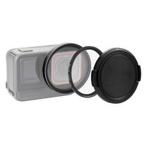 Insta360 Ace Pro PULUZ 52mm UV objektyvo filtro adapterio žiedas su objektyvo dangteliu (Juoda) juoda
