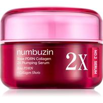 Numbuzin No. 2 Rose PDRN Collagen 2X Plumping Serum intensyvaus poveikio standinamasis serumas drėkinamojo poveikio 30 ml
