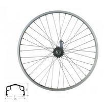 Galinis ratas Shining A-6N SS Velosteel 26" (559 x 21) // su kojiniu stabdžiu, 36H, 1 pavaros - 19T, aliuminis