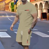 Naujas vyriškas 3D spausdinimo laipsniško keitimosi T-shirt rinkinys, poliesterio pluošto medžiaga, paplūdimio laisvalaikis, savęs akcentas S
