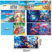 DIY Christmas Greeting Card Diamond Painting Kits & Cartoon Stickers blue