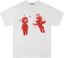 „Aelfric Eden“ vyriški marškinėliai su grafiniais elementais, „Cupid's Love Arrow“ dideli marškinėliai su spauda, ​​unisex marškinėliai, Y2K stiliaus gatvės stiliaus palaidinės S