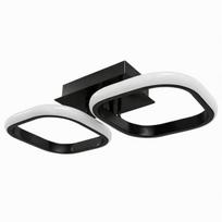 LED lubinis šviestuvas plafonas 35cm juodas, 32W 2600lm šilta balta šviesa, modernus Loft stiliaus dizainas