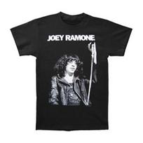 Men's Ramones Joey Mic Stand T-shirt Small Black S