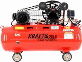 Oro kompresorius su alyvos siurbliu KD404, 100L, 400V, 3,4 kW, 580 l/min