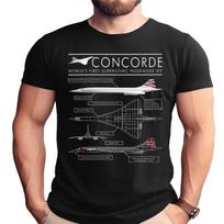 Concorde British Airways Schematic Design T-Shirt M