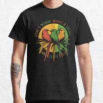 Nesijaudink dėl nieko Trys maži paukšteliai Reggae Geriausi Klasikiniai Marškinėliai S-3XL 2XL