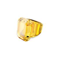 Swarovski Lucent cut crystal ring for women yellow Yellow 58 geltona