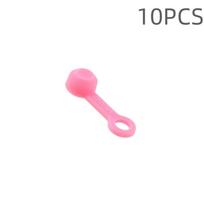 10pcs Caliper Cover Bike Bleed Nipple Cover Silicone Oil Nipple Dust Cap  Grease Nozzle rožinė