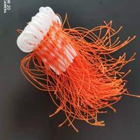 50pcs Cord String Bobber Looper Stop Knots Cotton Thread Cotton Thread Knot   Fishing Gear oranžinė