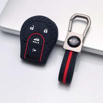 Key Cover for Nissan altima l33 maxima a36 murano z52 rogue t32 with Keychain Anti-Scratch Guard Shockproof Protection Soft Grip Texture juoda