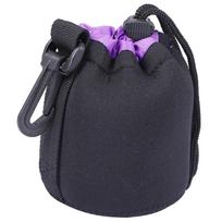 Waterproof Camera Lens Pouch Shockproof Drawstring DSLR Lens Soft Protective Bag
