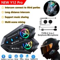 Motorcycle Helmet Walkie-Talkie 300M-2000M Talkie Waterproof Noise Reduction 2-In-1 Microphone Suitable for A Variety of Helmets