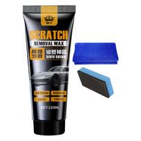 Automobilio dažų įbrėžimų valiklis ir remonto vaškas 120ml Pašalina paviršiaus įbrėžimus Remonto vaškas su kempinėle Giliai įbrėžimų taisymo priemonė